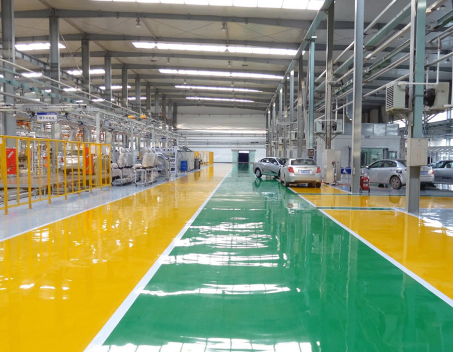 環(huán)氧地坪  汽車配件廠地面